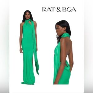 revolve green sparkly dress Rat & Boa Primrose Dress – The Social Wardrobe main image 1